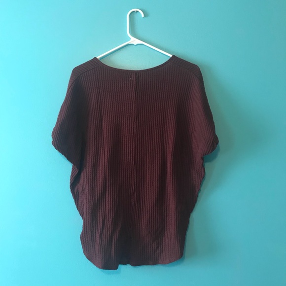 Waffle Shirt Poncho - Picture 4 of 4